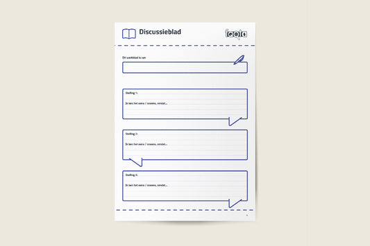 Begin het debat in je klas met een discussieblad