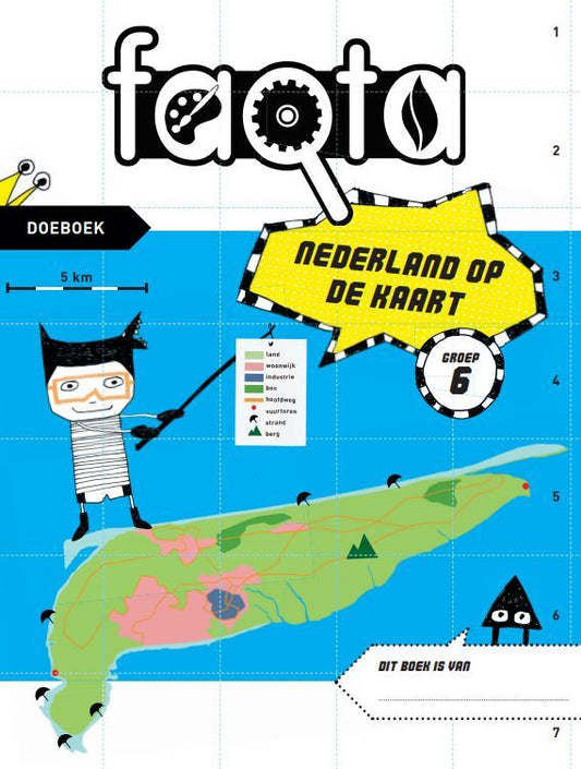 Nederland op de kaart | Groep 6 | Wereld versie 1 | set van 5